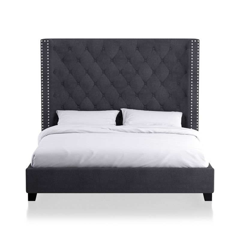 Sunil Wingback Upholstered Panel Bed - HOMES: Inside + Out, 1 of 7