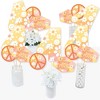 Big Dot of Happiness Four-Ever Groovy - Boho Hippie Fourth Birthday Party Centerpiece Sticks - Table Toppers - Set of 15 - 2 of 4