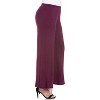 24seven Comfort Apparel Women's Plus Women's Plus Wide-leg Palazzo Pants - image 2 of 4