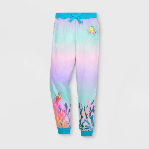 Girls' Disney The Little Mermaid Jogger Pants : Target