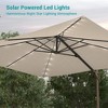 Sonkuki 10x8FT Round Offset Outdoor Patio Solar LED Cantilever Umbrella, 360° Rotation and Canopy Angle Adjustment - 4 of 4