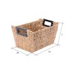 Hastings Home Rectangular Handmade Wicker Baskets - Natural, Set of 2 - 4 of 4