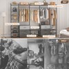 Aheaplus 68" W -96" W Walk In Closet System with 6 drawers - 4 of 4