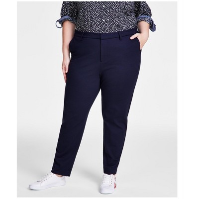Tommy Hilfiger Womens Ponte Casual Trouser Pants