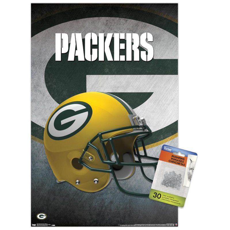 Trends International NFL Green Bay Packers - Helmet 16 Unframed Wall Poster Prints, 1 of 7