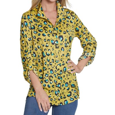 Women's Animal Print Woven Shirt - Multiples