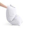 Peace Nest Goose Feather Down Pillow White Quilted Cotton Cover Set of 2 - 2 of 4