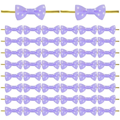 Unique Bargains Polyester Multipurpose Use Durable Flexible Gift Wrap Bows 100 Pcs