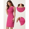 Allegra K Women's Sleeveless Boat Neck Casual Office Sheath Dresses - image 2 of 4