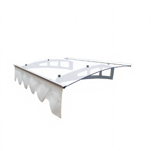 Vynxaria 47" x 34" Door Window Awning - Stylish Canopy for Wooden Walls - 1 of 4