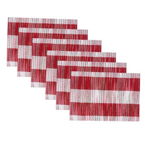 C&F Home Christmas Woven Mélange Placemat Set of 6, 14" x 20" - 1 of 4