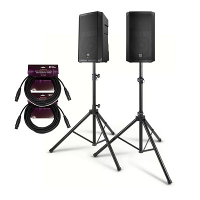 Electro Voice ELX200 12P 12 Inch 1200W Class D Powered Loudspeaker 2 Pack Bundle