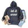 Simply Sage Market Women's Graphic Hoodie Let It Snow Bold Cursive - 2 of 3