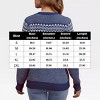 Womens Christmas Sweater 2025 Crew Neck Festive Pattern Sweater Christmas Trees & Reindeers Pullover Sweaters Simple Holiday Sweater - 4 of 4