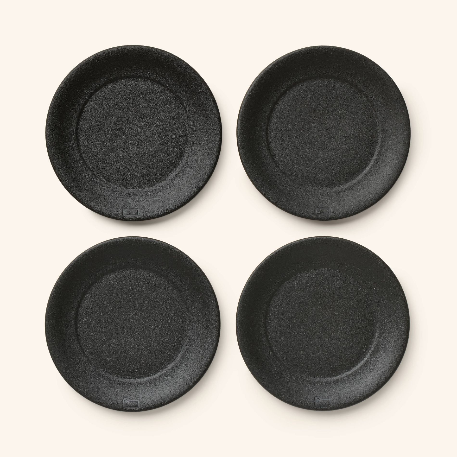 4pc Ceramic Dessert Plates Matte Black - Woolrich x Target