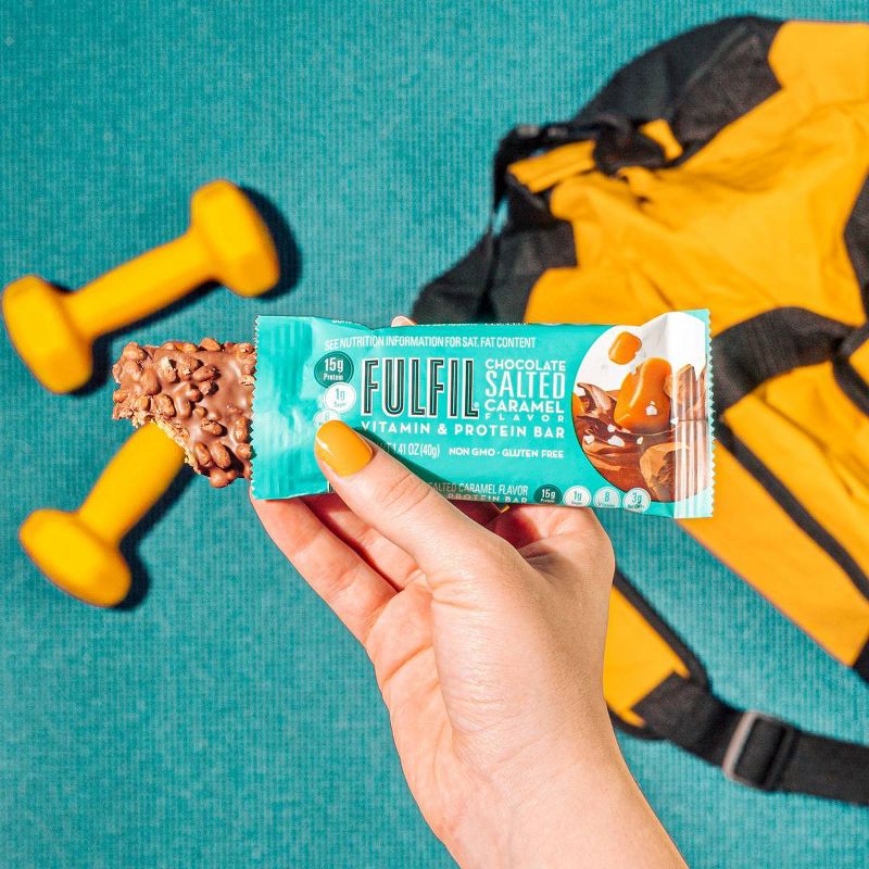 Fulfil Chocolate Salted Caramel Protein Bars - 5.64oz/4ct, 5 of 10