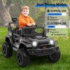 Jojoka 12V Ride on Truck Car for Kids, Battery Powered Electric Toys Vehicles with Remote Control, Spring Suspension, Lights, Bluetooth, 2 Speeds - 4 of 4