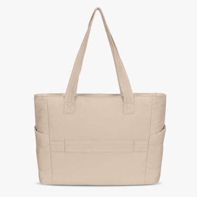 Hynes Eagle 20L Puffy Tote Bag – Lightweight Water-Resistant Work & Gym Bag with Laptop Sleeve, Luggage Strap & Smart Pockets