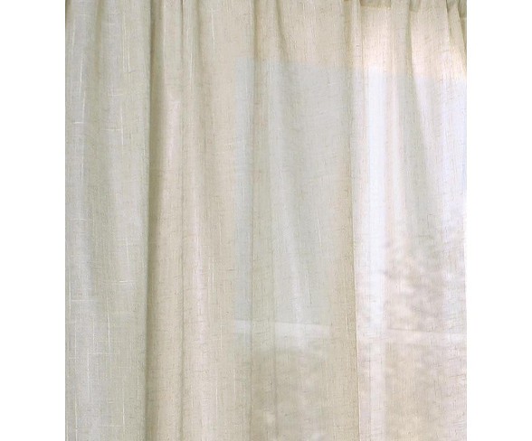 Thermalogic Thermasheer Insulating Rod-Pocket Window Curtain, 50" W X 63" L, Linen - Thermalogic