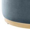 Modway Tilden Large 29 in. Round Performance Velvet Upholstered Ottoman - 3 of 4