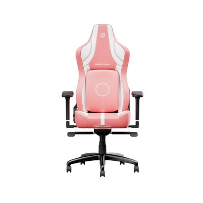 Dsvimoy Task and Office Gaming Chair Ergonomic Design for Comfortable Gaming Sessions, Pink and White, 31"*27"*14"