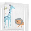 Sweet Jojo Designs Boy, Girl, Unisex/Gender Neutral Baby Milestone Blanket Mod Jungle Blue, Orange and Grey - 3 of 4