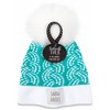 Pavilion Gift Company - Snow Angel - Teal Knit Pom Pom Hat (0-12 Months) - Hats - 4 of 4