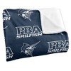 Palm Beach Atlantic University Logo Pattern Silky Touch Blanket White 50x60 - 3 of 4