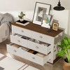 LOVMOR 6-Drawer Dresser Chest Cabinet Storage Organizer in White - image 2 of 4