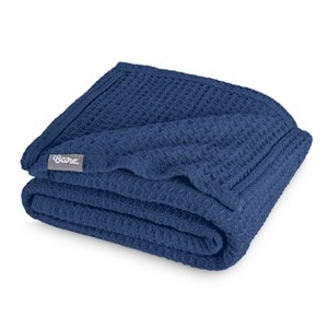 100% Cotton Waffle Breathable Blanket by Bare Home - 1 of 4