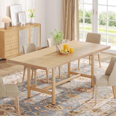 Tribesigns 62.99 Inches Rectangular Kitchen Dining Table