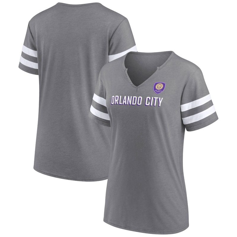 MLS Orlando City SC Women&#39;s Split Neck T-Shirt, 1 of 4