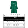 Women's Cross V-Neck Wrap Ruffle Party Mini Dress - 4 of 4