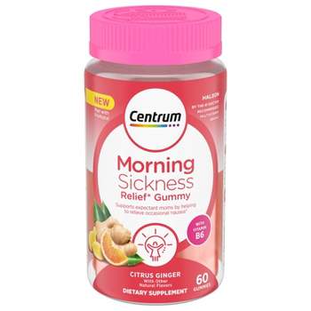 Centrum Morning Sickness Relief Vitamin Gummies - Citrus - 60ct
