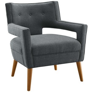 Modway Sheer Upholstered Fabric Armchair - 1 of 4