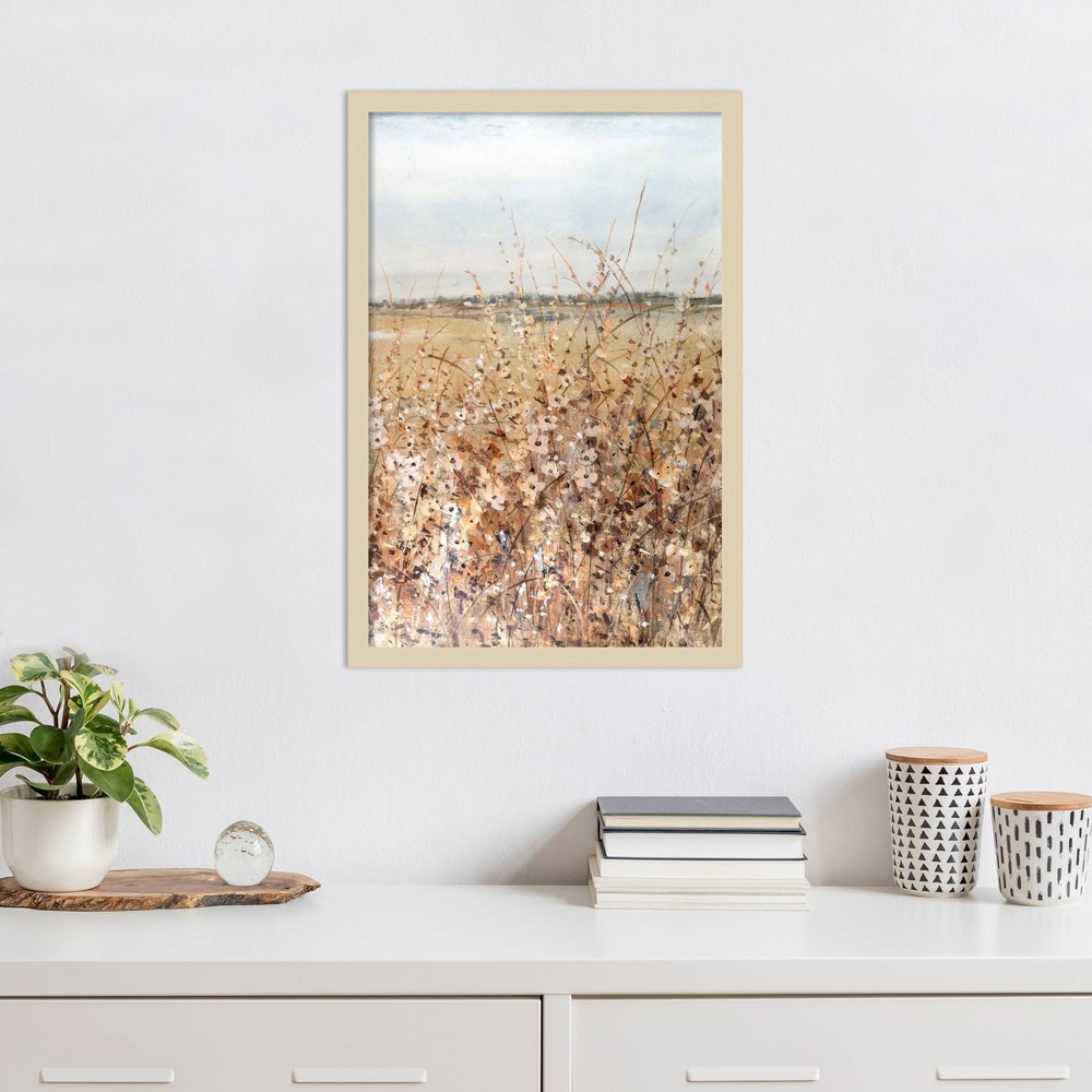 Photos - Other Decoration Amanti Art 17"x25" Ochre Landscape II by Tim Otoole Wood Framed Wall Art Print