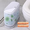Aoibox Slim Trash Can with Press-Top Lid, 3.3 Gallon Adsorption Garbage Bin for Bathroom, Office, Bedroom, Living Room, White - 3 of 4