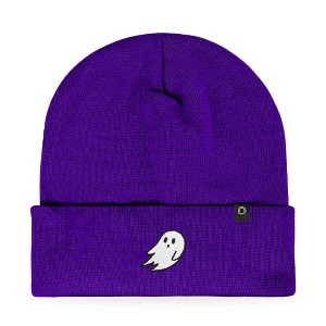 Dalix Ghost Embroidered Beanie Hat Knit Cap Cold Weather Womens - 1 of 4