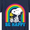 Boys' - Peanuts - Be Happy Rainbow Short Sleeve Graphic T-Shirt - 2 of 4