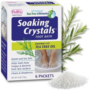 PediFix Soaking Crystals Foot Bath Packets with Tea Tree Oil 6 Ct : Target