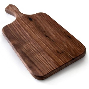 Brazos Home Dark Walnut Wood Cutting Board, Ideal for Serving or Chopping Fruit, Vegetables, Cheese or Meat - 1 of 1