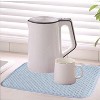 LunaLulinlk 2 Pcs Dish Drying Mats,Absorbent Microfiber Drainer Mat,Large Size 24×17" Pads (Blue） - 4 of 4