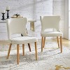Leticia Mid-century Modern Wingback Dining Chair with Solid Wood Legs Set of 2|ARTFUL LIVING DESIGN - 2 of 4