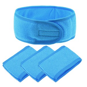 Unique Bargains Spa Headband Soft Women Hair Bands for Face Washing Bath Facial Mask Yoga 4 Pcs - 1 of 4