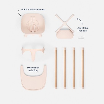 Lalo High Chair - Grapefruit