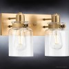 Urban Ambiance Luxury Vintage Bath Light 8.625''H x 13.25''W,  Olde Brass Finish,  Bridgeport Collection, UHP4191 - 4 of 4