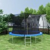 HFYee 12/14/16FT Dual-Color Trampoline Curved Safety Pole & Enclosure Net for Ages 8+ for Family Play - 4 of 4