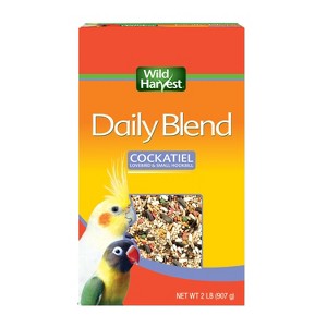Wild Harvest Daily Blend Nutrition Diet Grain Flavor Cockatiel Bird Dry Food - 2lb - 1 of 4