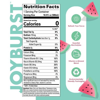 Joyburst Hydration Watermelon Flavoured Water - 16.9 fl oz