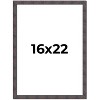 PosterPalooza | Slim Profile Brown Picture Frame - UV Acrylic, Foam Board Backing, Hanging Hardware - 2 of 4